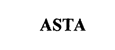 Trademark Logo ASTA