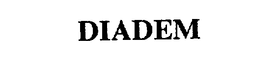 Trademark Logo DIADEM