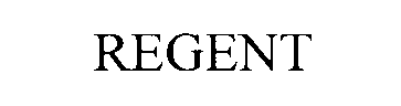 Trademark Logo REGENT