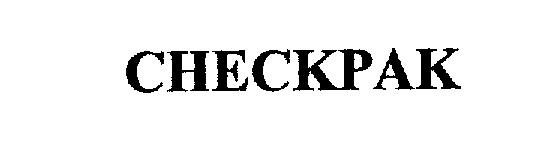 Trademark Logo CHECKPAK