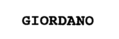 Trademark Logo GIORDANO