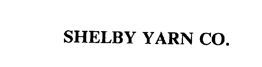 SHELBY YARN CO.