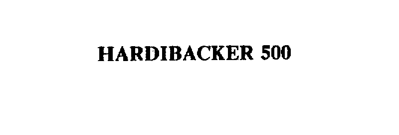  HARDIBACKER 500