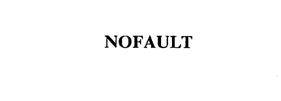 Trademark Logo NOFAULT