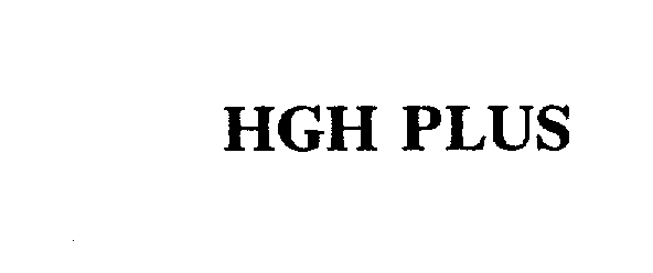 Trademark Logo HGH PLUS