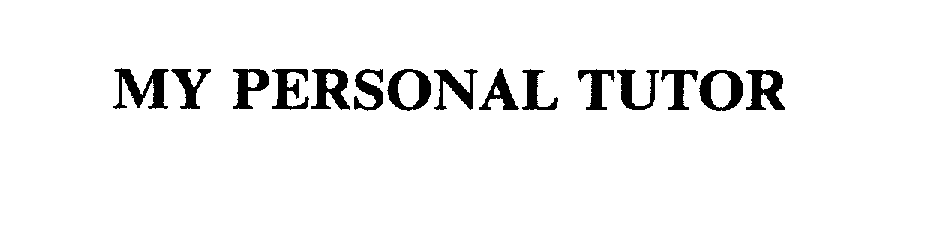 Trademark Logo MY PERSONAL TUTOR