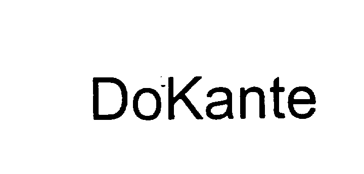 Trademark Logo DOKANTE