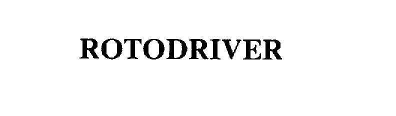 Trademark Logo ROTODRIVER
