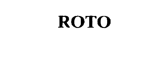 Trademark Logo ROTO