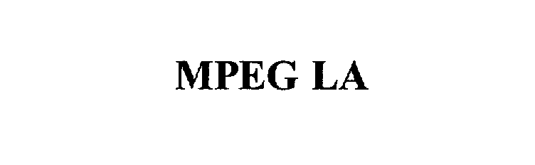 Trademark Logo MPEG LA