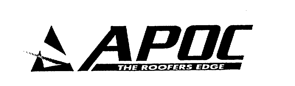 Trademark Logo APOC THE ROOFERS EDGE