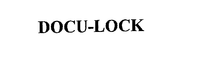 Trademark Logo DOCU-LOCK