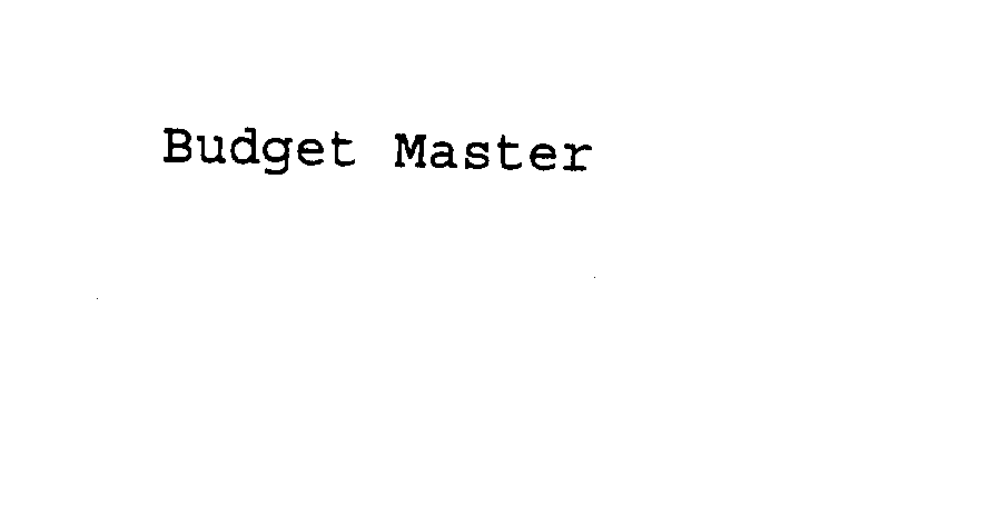 BUDGET MASTER