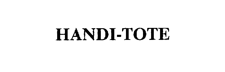 Trademark Logo HANDI-TOTE