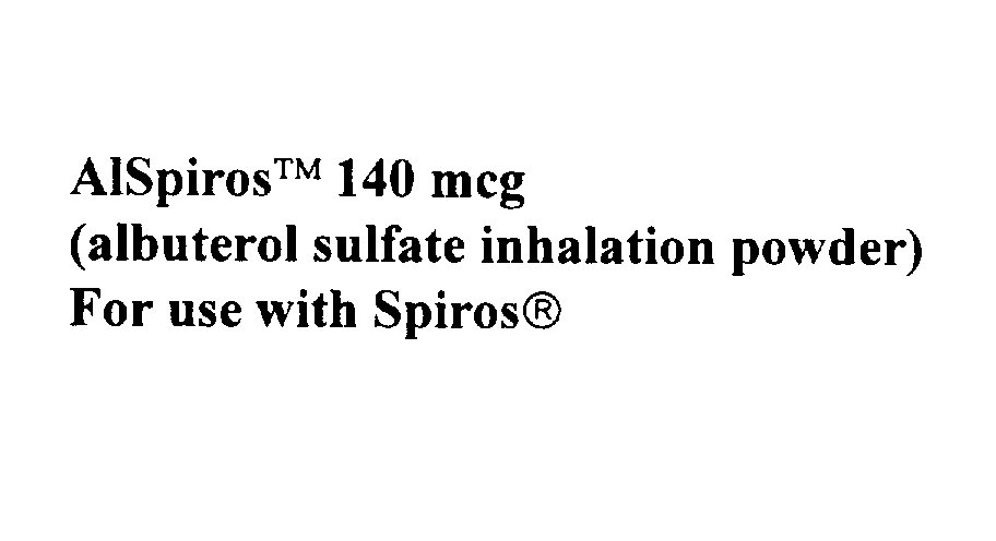  ALSPIROS 140 MCG (ALBUTEROL SULFATE INHALATION POWDER) FOR USE WITH SPIROS
