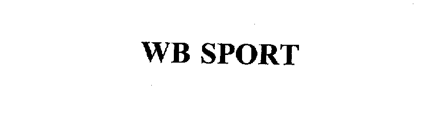 Trademark Logo WB SPORT