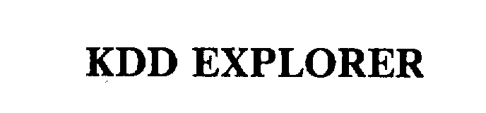 Trademark Logo KDD EXPLORER