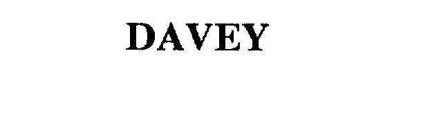 Trademark Logo DAVEY