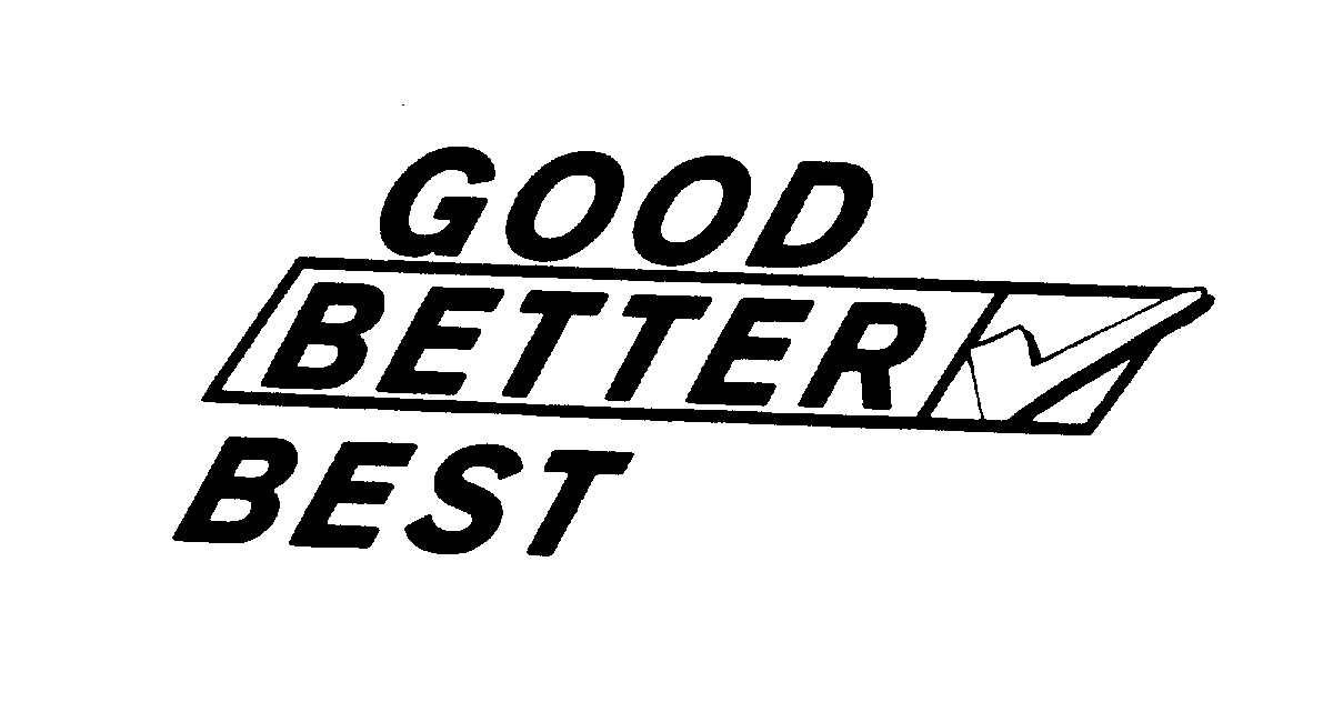 GOOD BETTER BEST