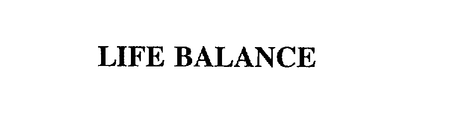 Trademark Logo LIFE BALANCE