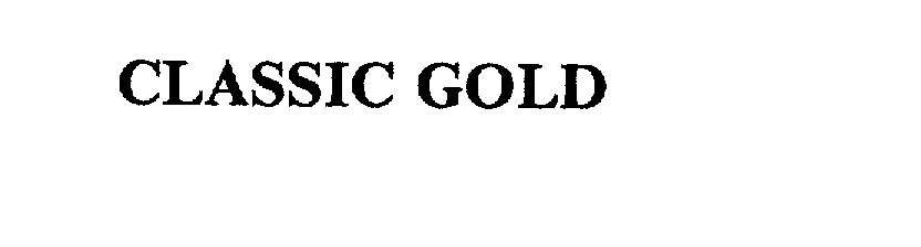 Trademark Logo CLASSIC GOLD
