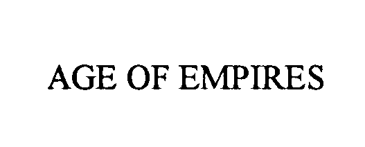 Trademark Logo AGE OF EMPIRES