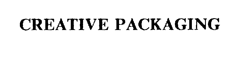Trademark Logo CREATIVE PACKAGING