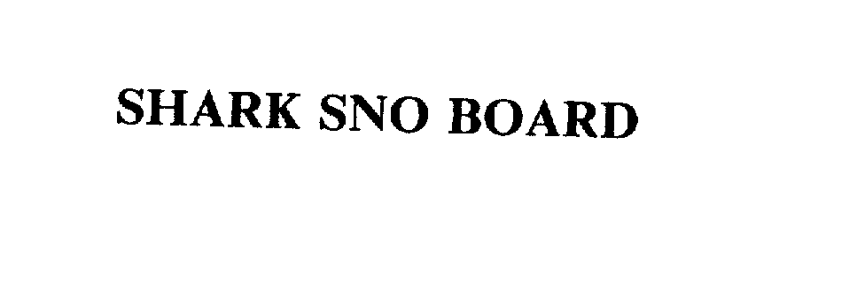  SHARK SNO BOARD