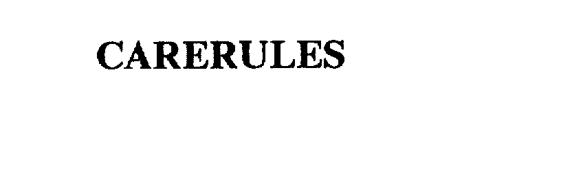 Trademark Logo CARERULES