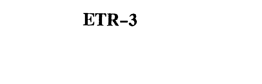 Trademark Logo ETR-3
