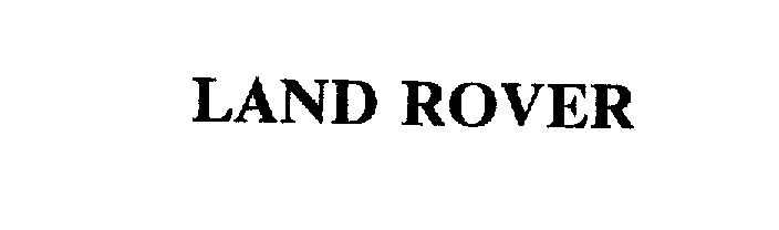 Trademark Logo LAND ROVER