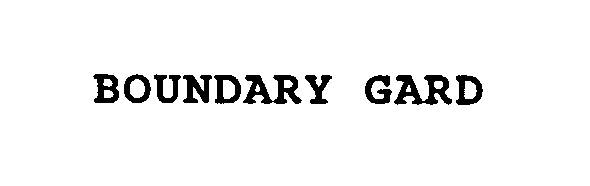  BOUNDARY GARD
