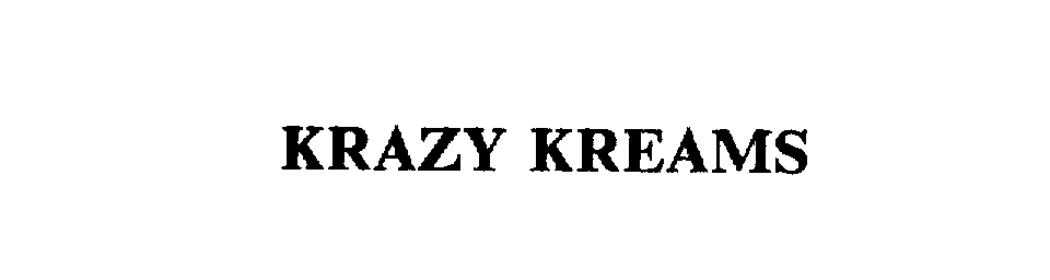Trademark Logo KRAZY KREAMS