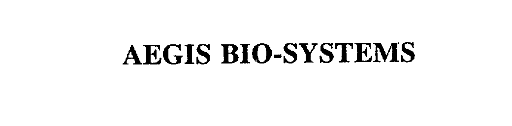 AEGIS BIO-SYSTEMS