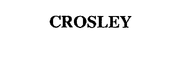 Trademark Logo CROSLEY