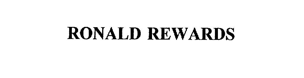  RONALD REWARDS
