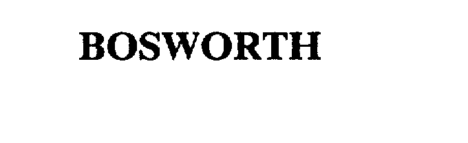 Trademark Logo BOSWORTH