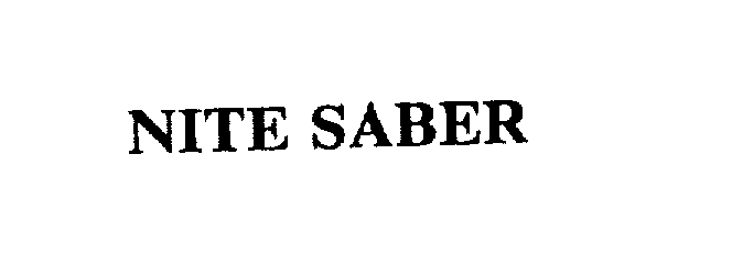 Trademark Logo NITE SABER