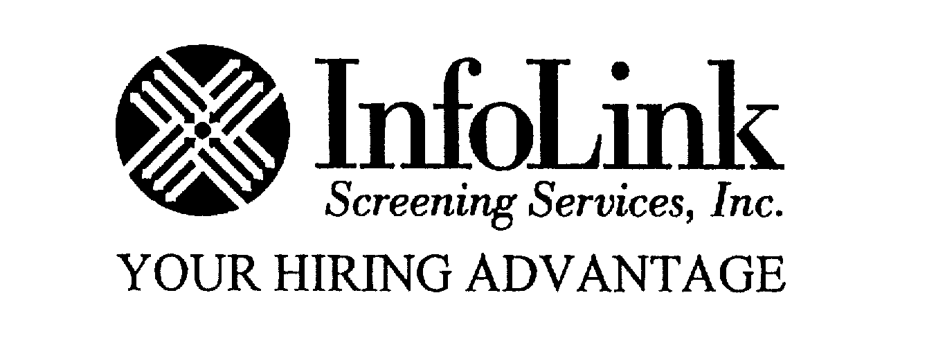 Trademark Logo INFOLINK SCREENING SERVICES, INC. YOUR HIRING ADVANTAGE