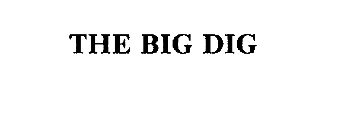 Trademark Logo THE BIG DIG