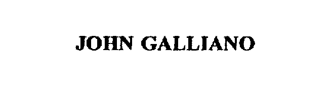 JOHN GALLIANO