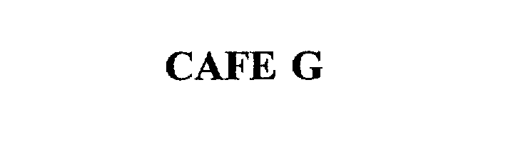 Trademark Logo CAFE G