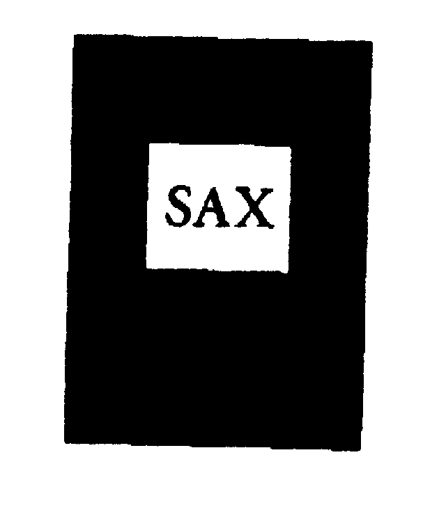 Trademark Logo SAX