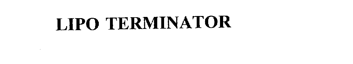 Trademark Logo LIPO TERMINATOR