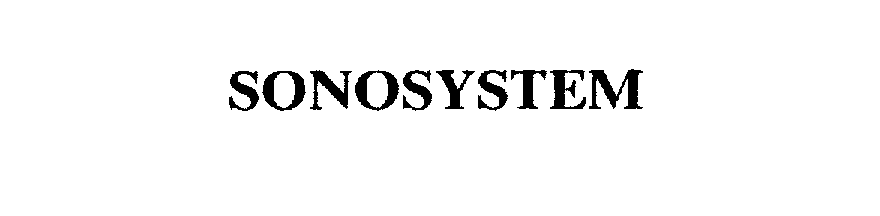 Trademark Logo SONOSYSTEM