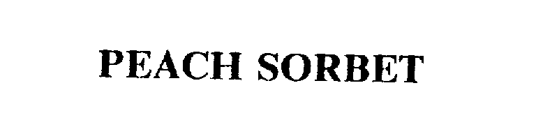 Trademark Logo PEACH SORBET