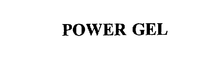 Trademark Logo POWER GEL