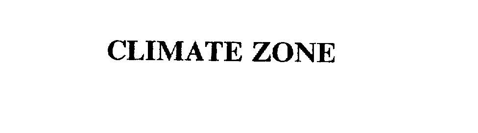 CLIMATE ZONE