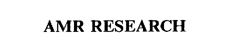 Trademark Logo AMR RESEARCH