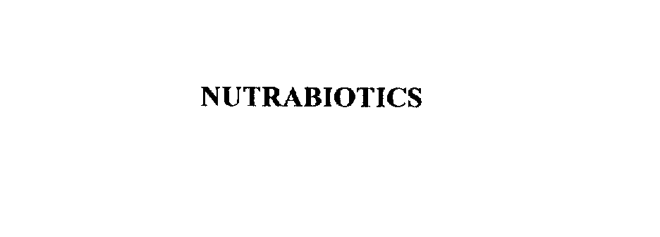 Trademark Logo NUTRABIOTICS